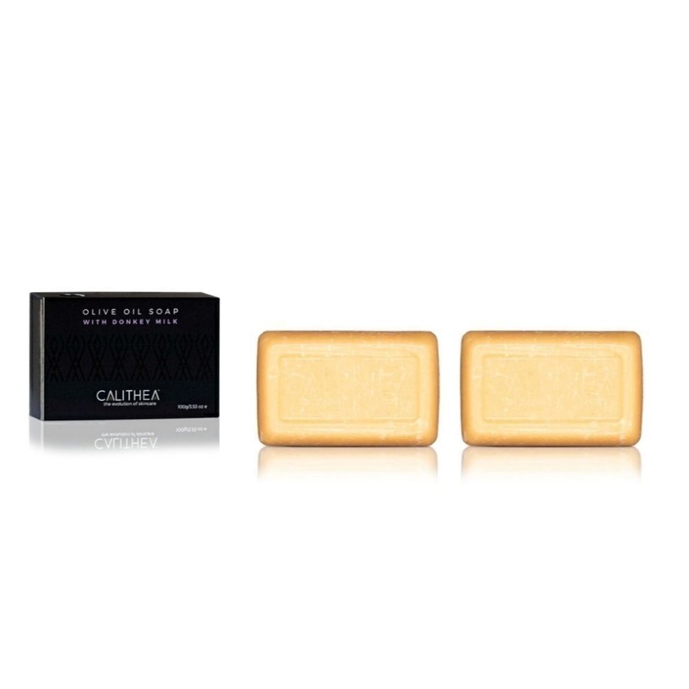 CALITHEA SKINCARE 3.5oz Olive Oil Soap with Donkey Milk: 100% Natural 2 pack